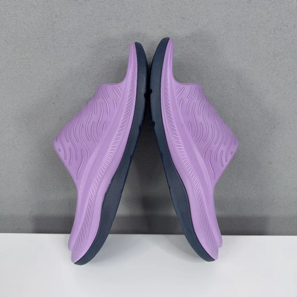 Hoka Slides Mens 11 Purple Adjustable Straps Recovery Comfort Athleisure - Picture 8 of 10